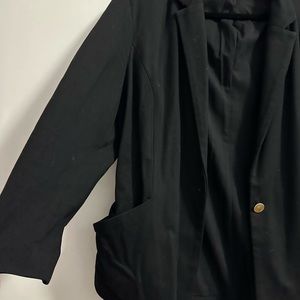 Black cotton blazer